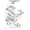 Whirlpool SF0140SRW5 cooktop and manifold diagram