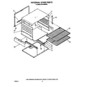 Whirlpool SF0140SRW5 internal oven diagram
