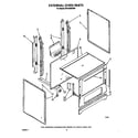 Whirlpool SF0100SRW8 external oven diagram