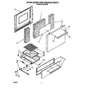 Roper FGP210VW2 oven door and broiler diagram