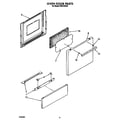 Roper FEP210VW2 oven door diagram