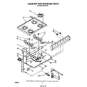 Roper FGP310VW1 cook top and manifold diagram
