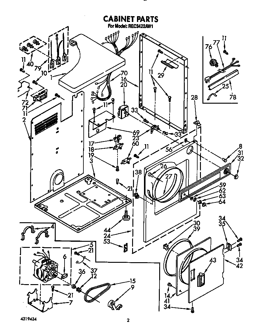 Roper REC3422AW1 null diagram