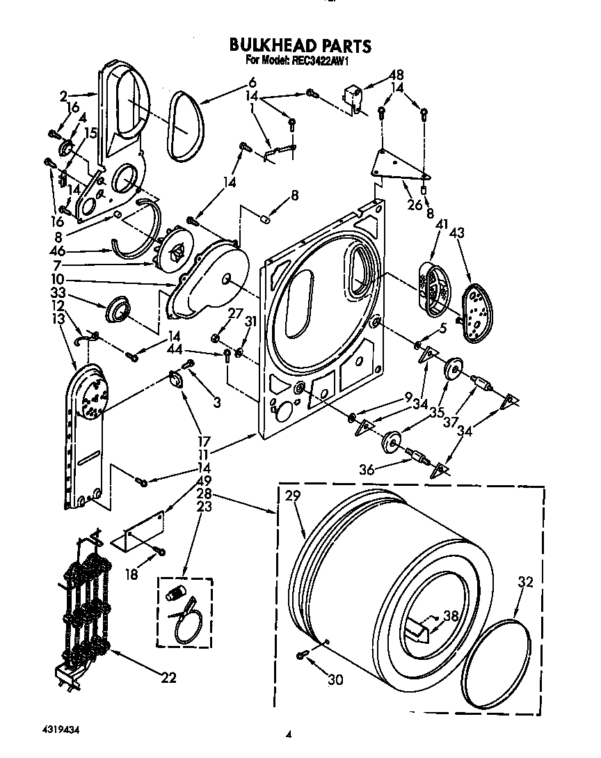 Roper REC3422AW1 null diagram