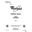 Whirlpool LER3422AW0 null diagram