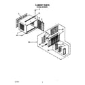 Whirlpool ACU082XX1 cabinet diagram