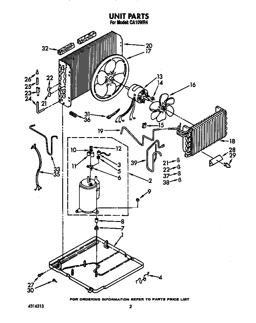 Crosley CA10WR4 unit diagram