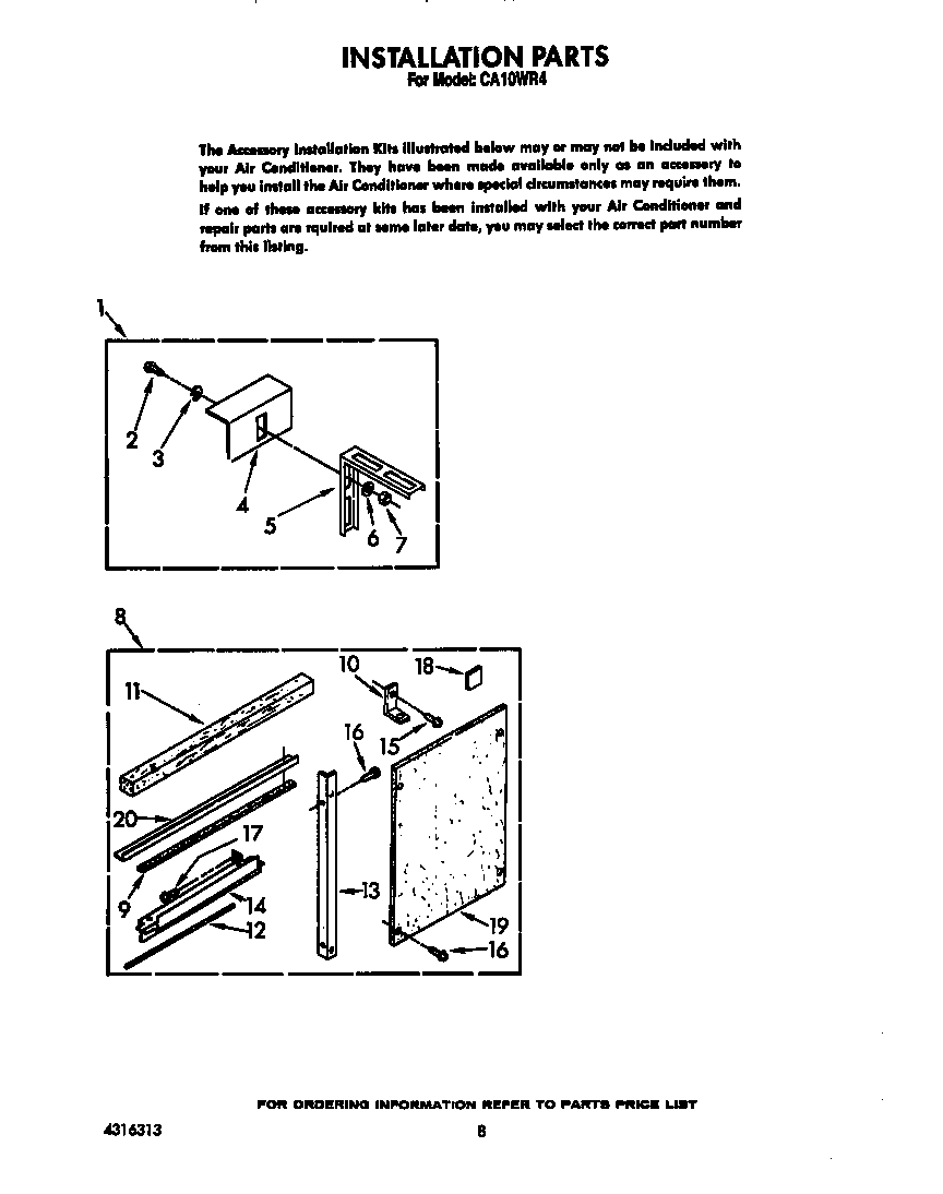 Crosley CA10WR4 installation diagram