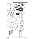 Whirlpool ACR124XR2 optional parts (not included) diagram