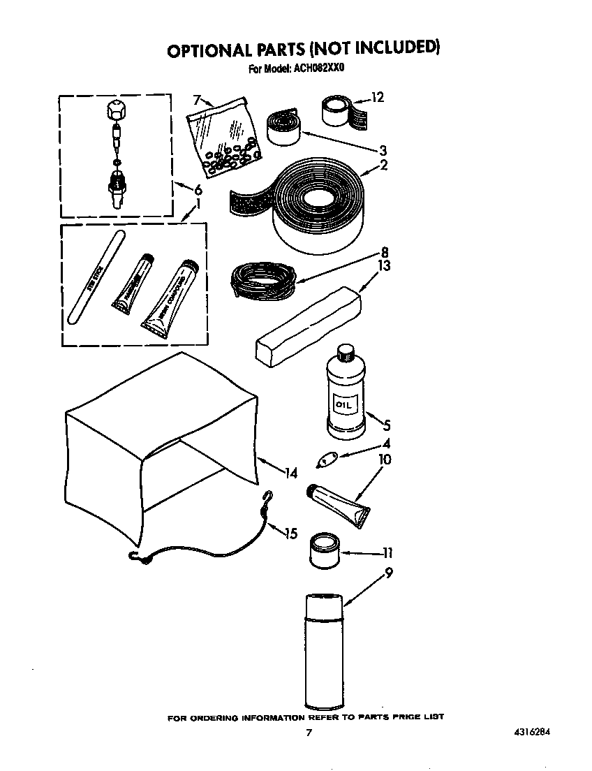 Whirlpool ACH082XX0 optional diagram