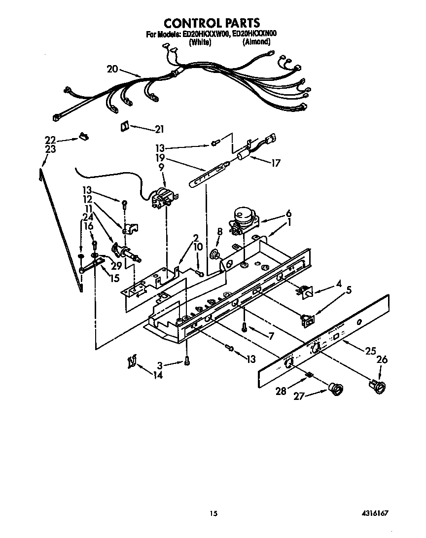 Whirlpool ED20HKXXW00 control diagram