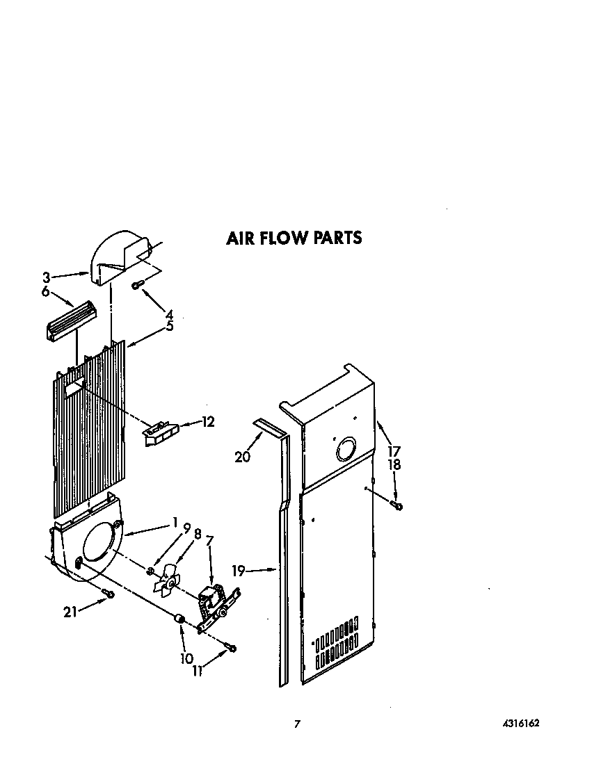 KitchenAid KSRS25QXWH00 air flow diagram