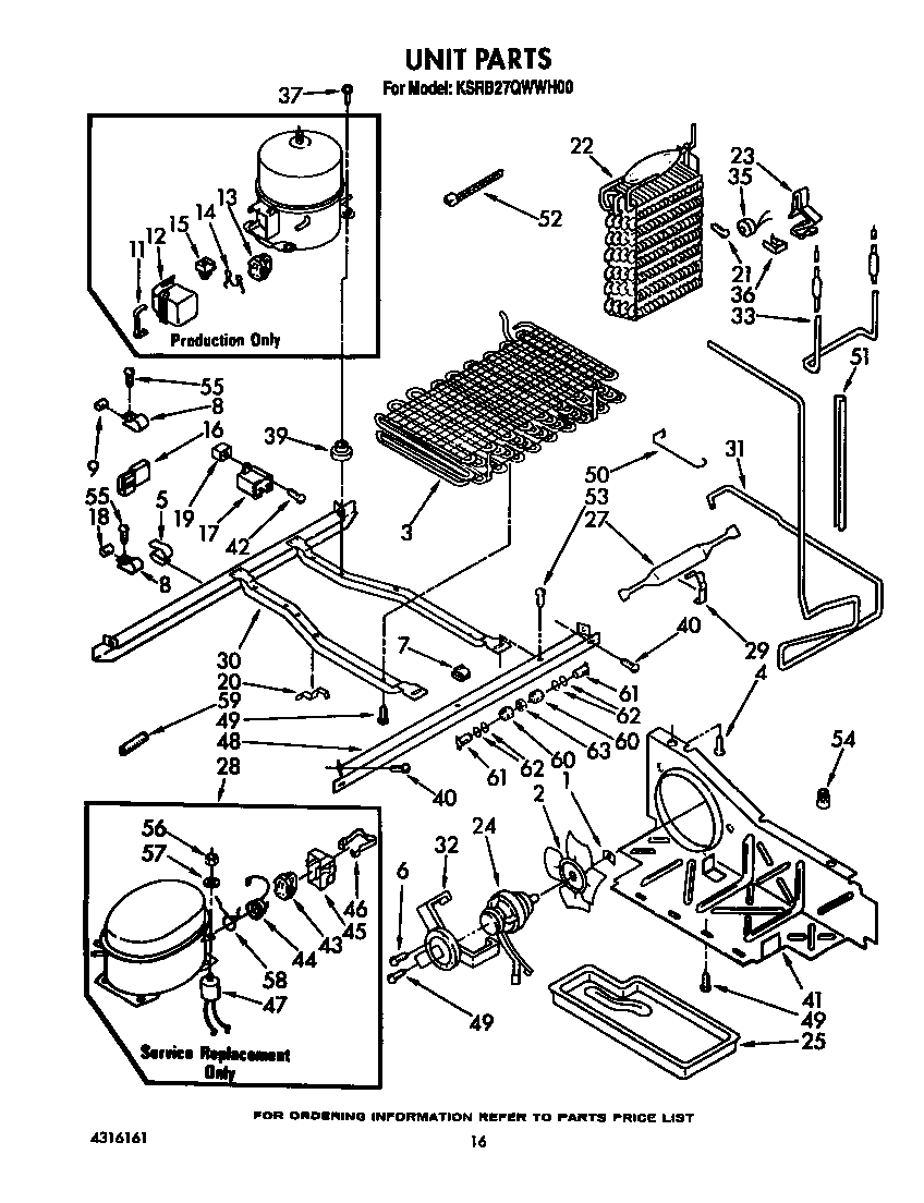 KitchenAid KSRB27QWWH00 unit diagram