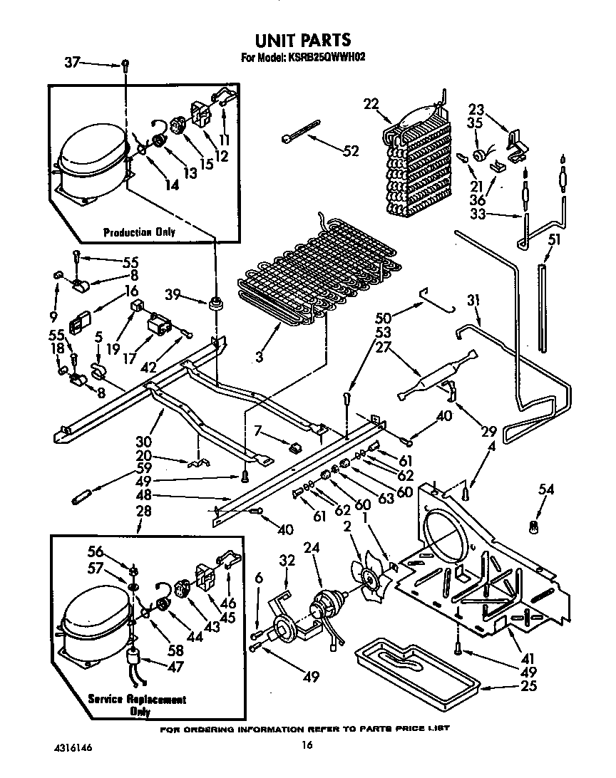 KitchenAid KSRB25QWWH02 unit diagram