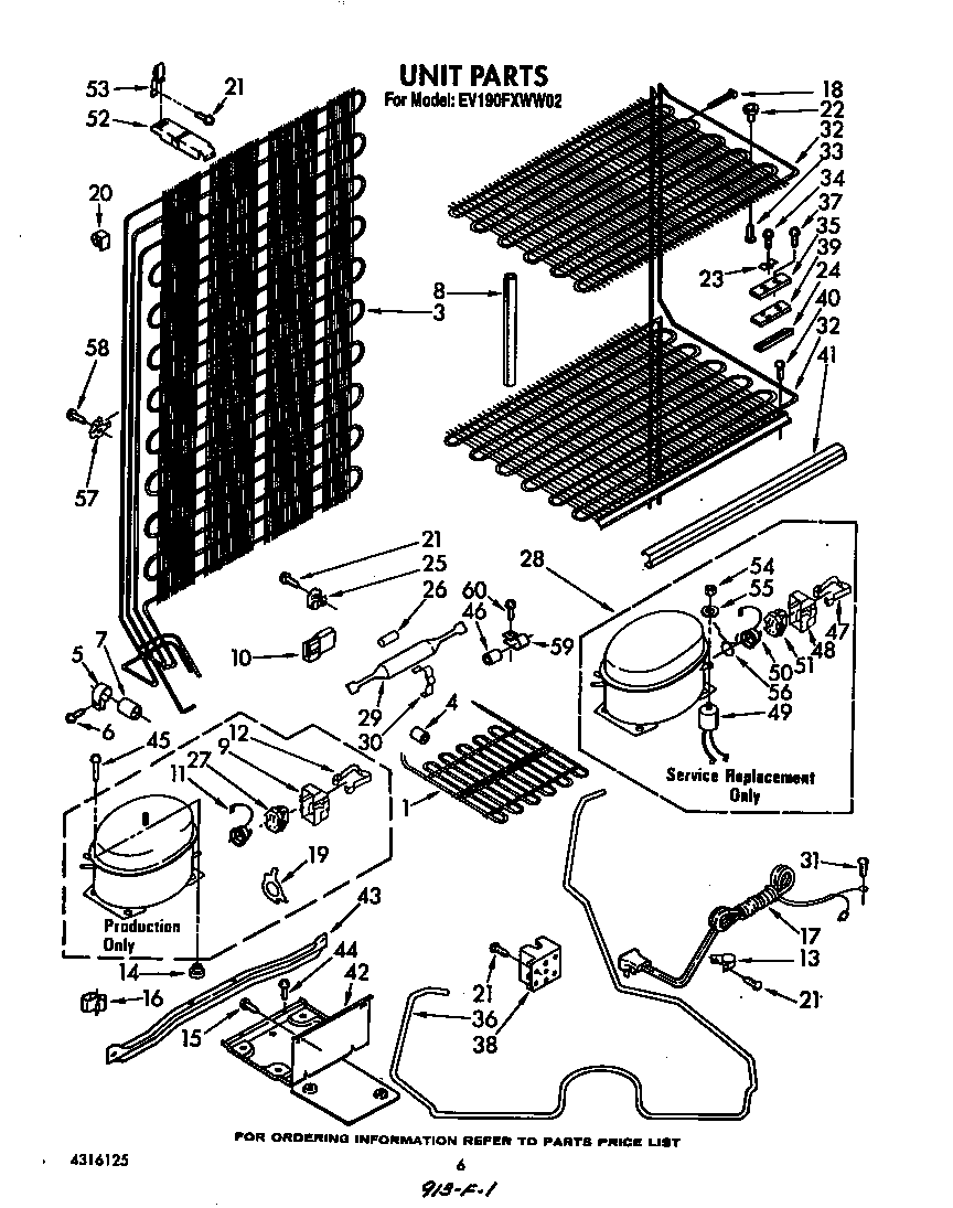 Whirlpool EV190FXWW02 unit diagram