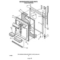 KitchenAid KTRS20KWWH00 refrigerator door diagram