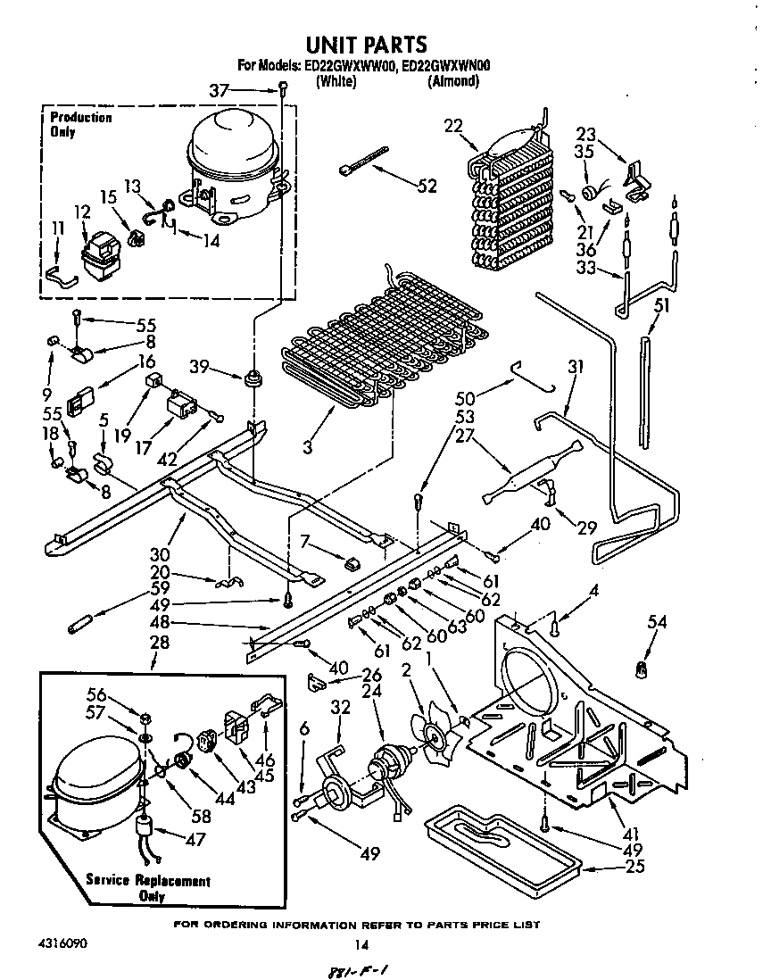 Whirlpool ED22GWXWW00 unit diagram