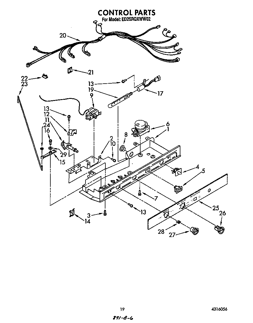 Whirlpool ED25RQXWW02 control diagram