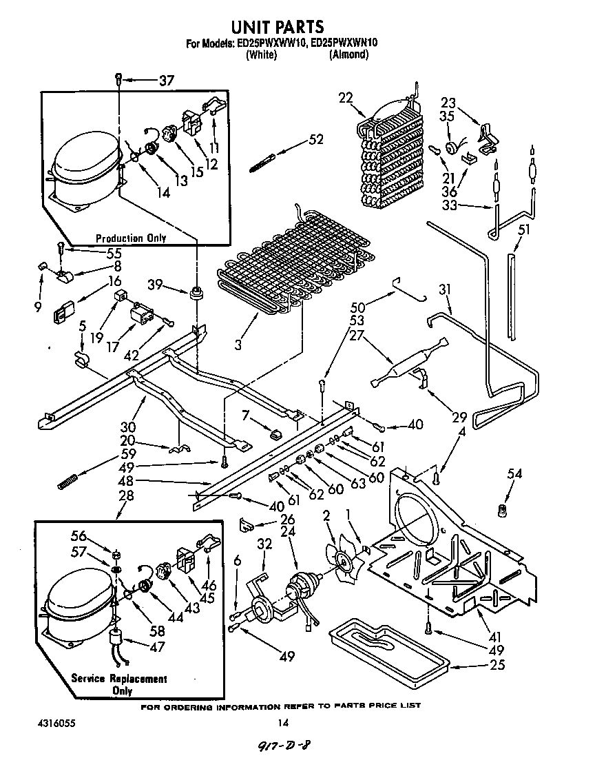 Whirlpool ED25PWXWW10 unit diagram