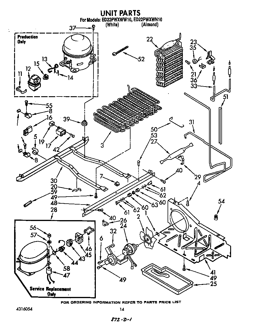 Whirlpool ED22PWXWW10 unit diagram