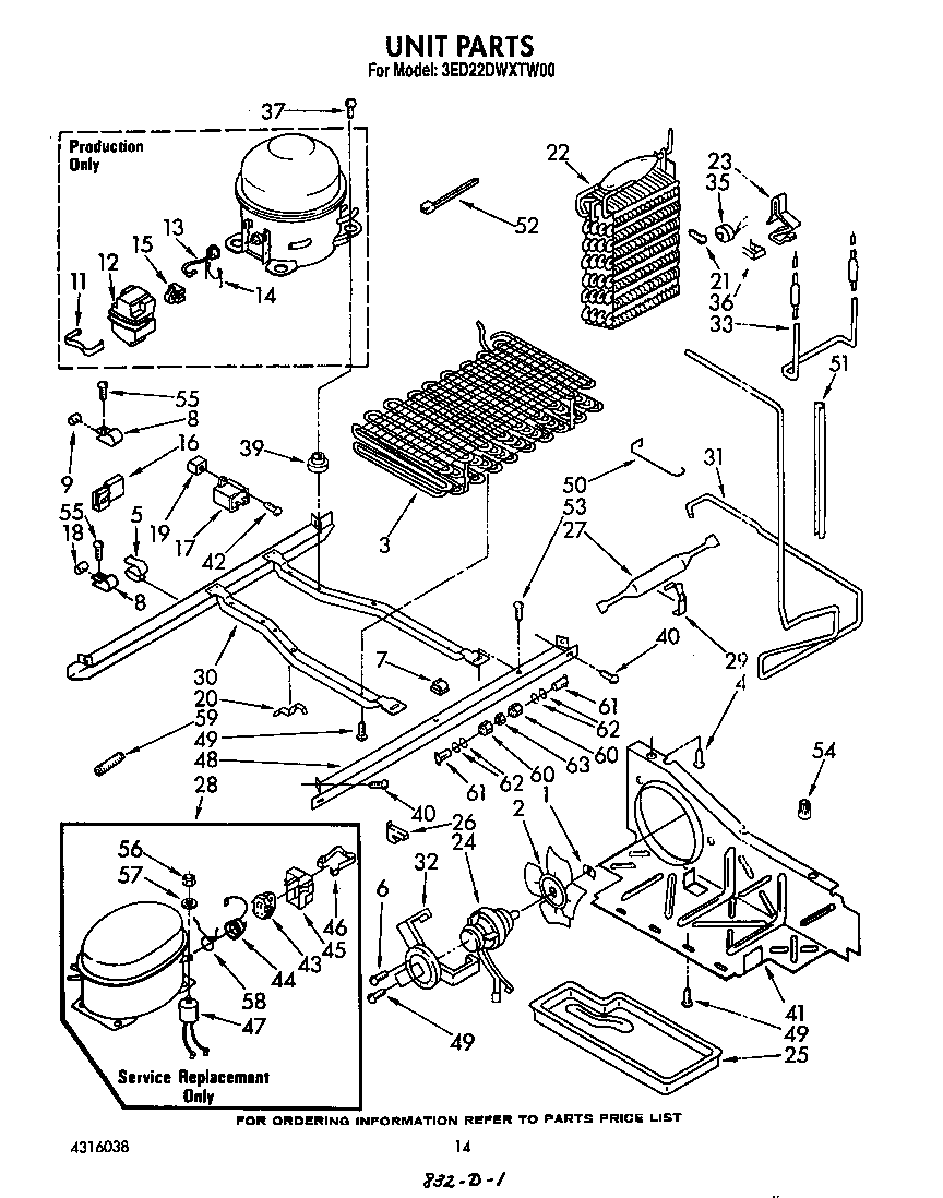 Whirlpool 3ED22DWXTW00 unit diagram