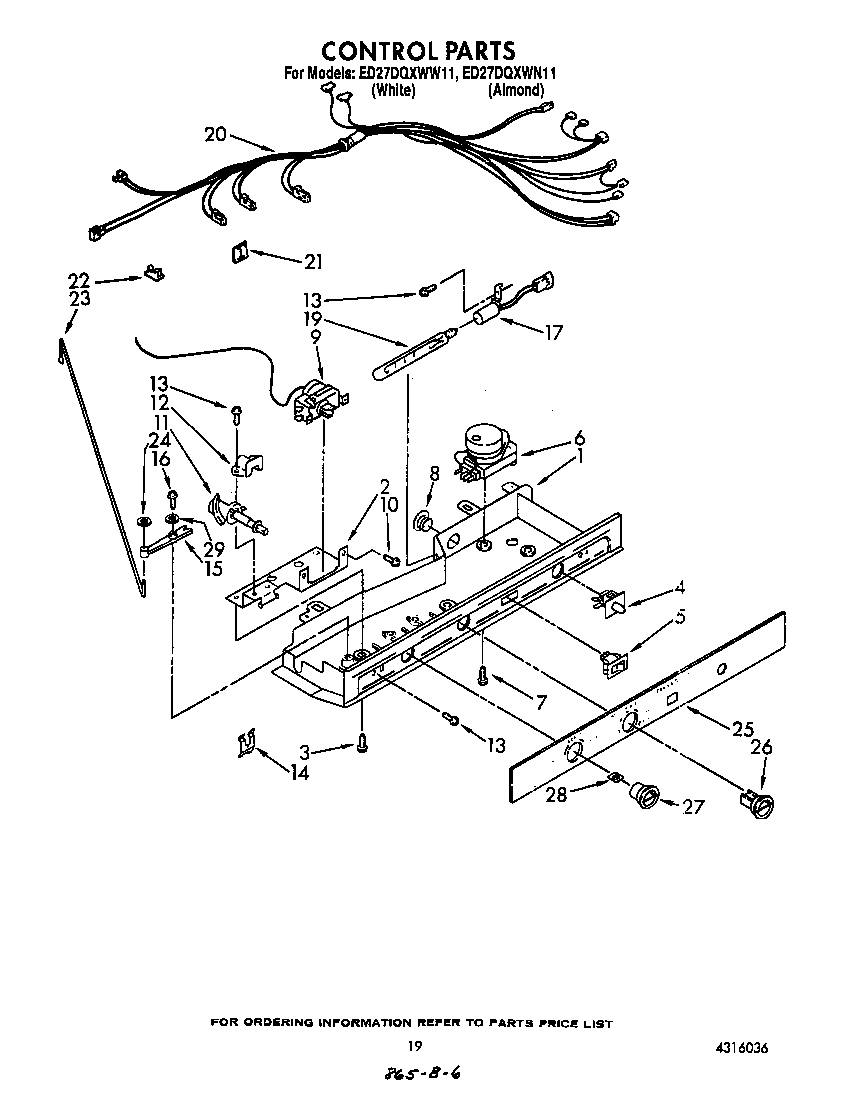 Whirlpool ED27DQZWN11 control diagram
