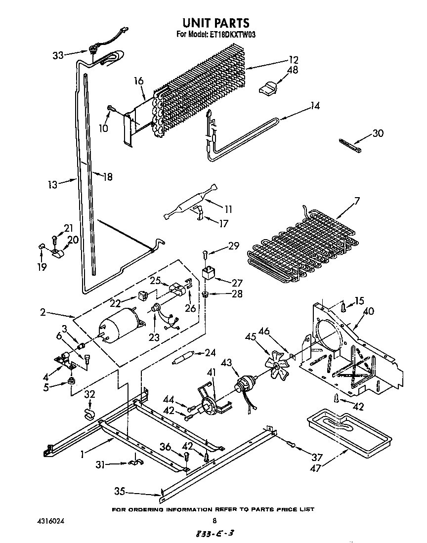 Whirlpool ET18DKXTW03 unit diagram