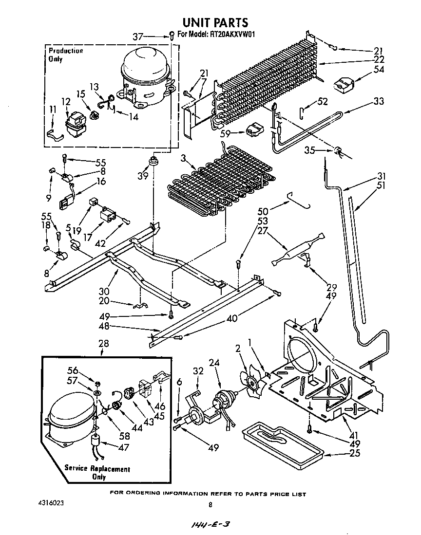 Roper RT20AKXVW01 unit diagram