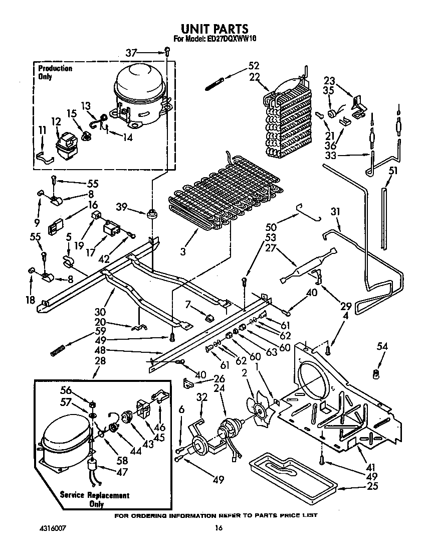 Whirlpool ED27DQXWN10 unit diagram