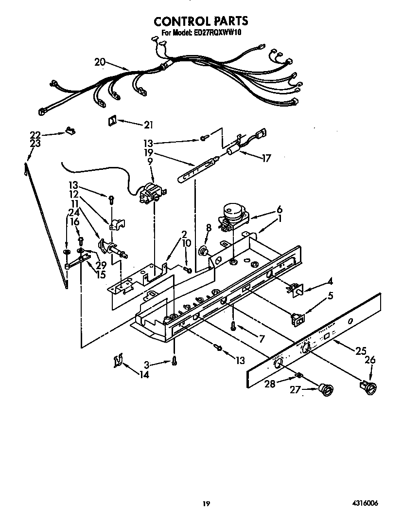 Whirlpool ED27RQXWW10 control diagram