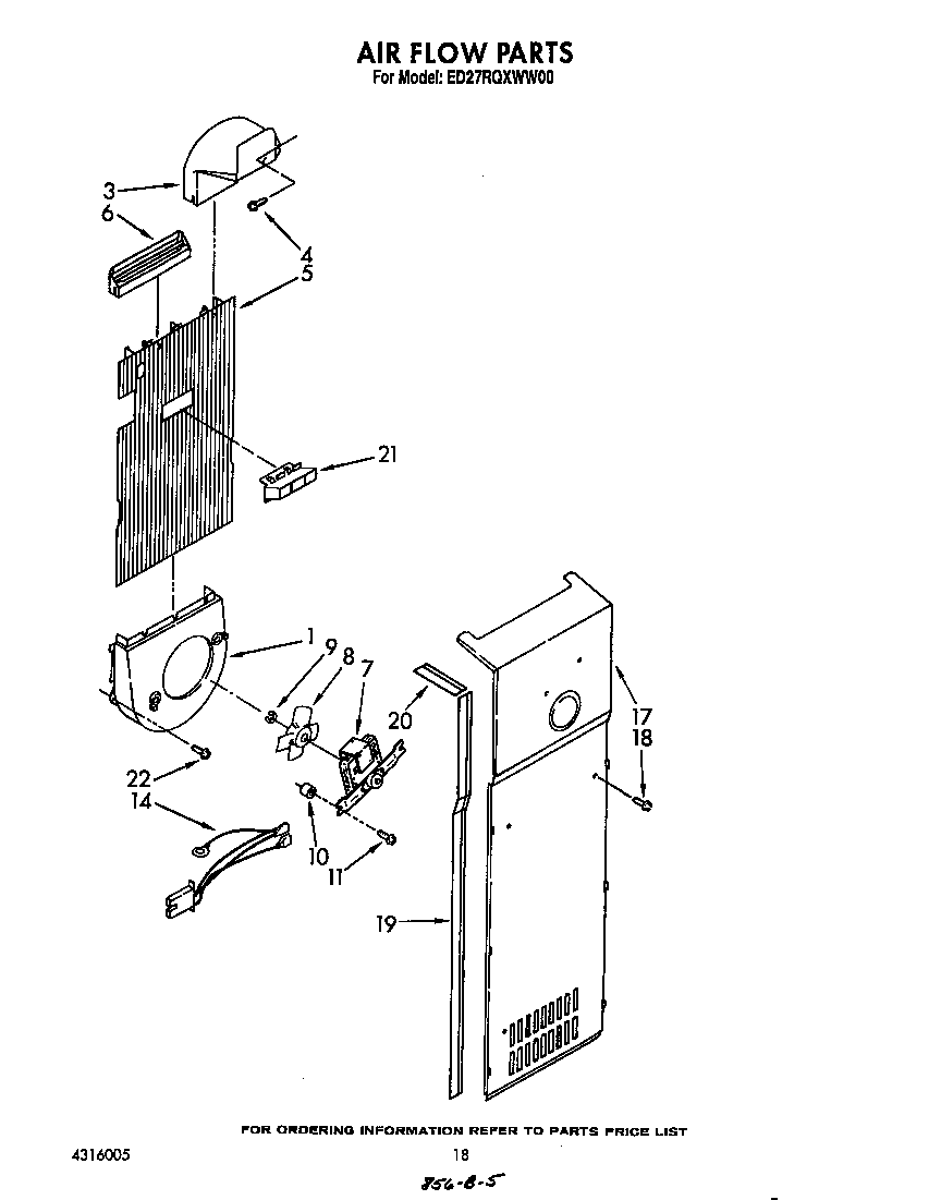 Whirlpool ED27RQXWW00 air flow diagram