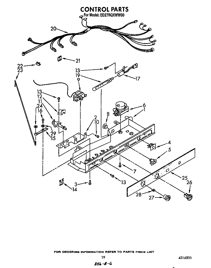 Whirlpool ED27RQXWW00 control diagram