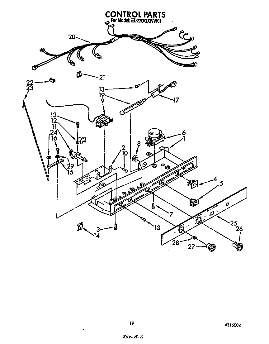 Whirlpool ED27DQXWN01 control diagram