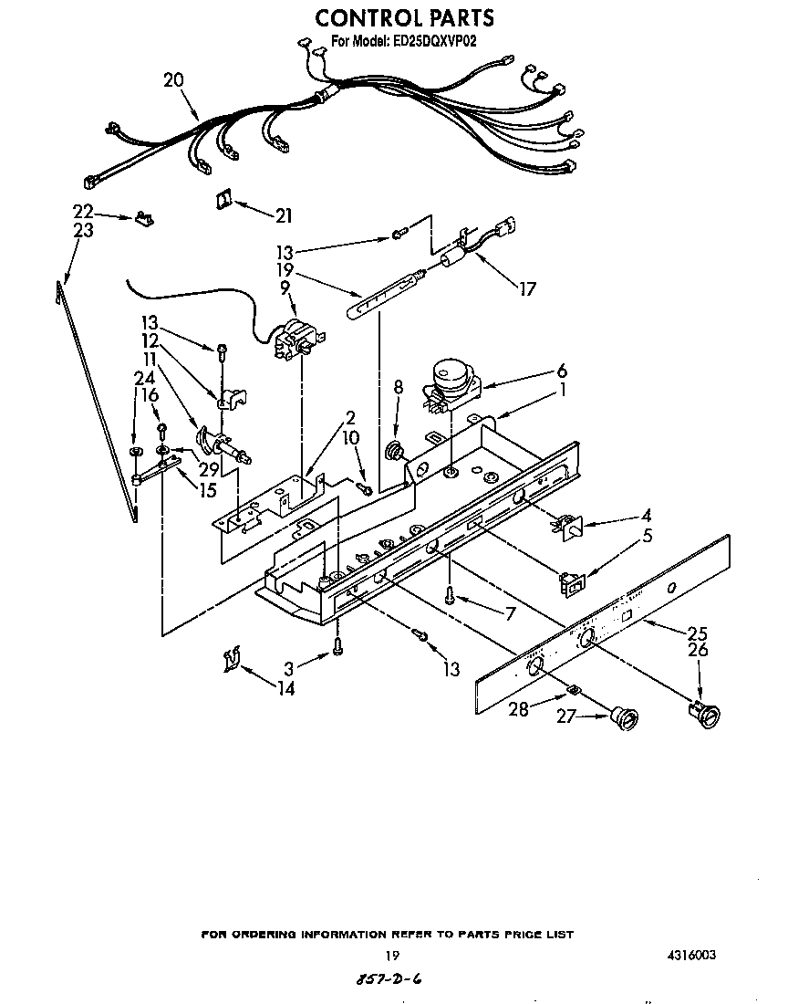 Whirlpool ED25DQXVP02 control diagram