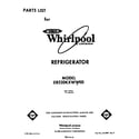 Whirlpool EB22DKXWW00 front cover diagram