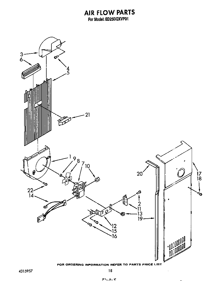 Whirlpool ED25DQXVP01 air flow diagram