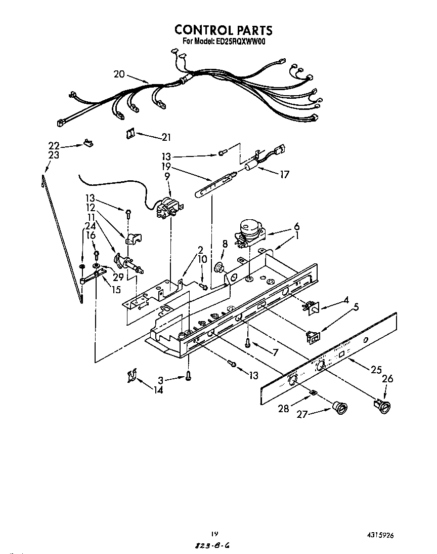 Whirlpool ED25RQXWW00 control diagram