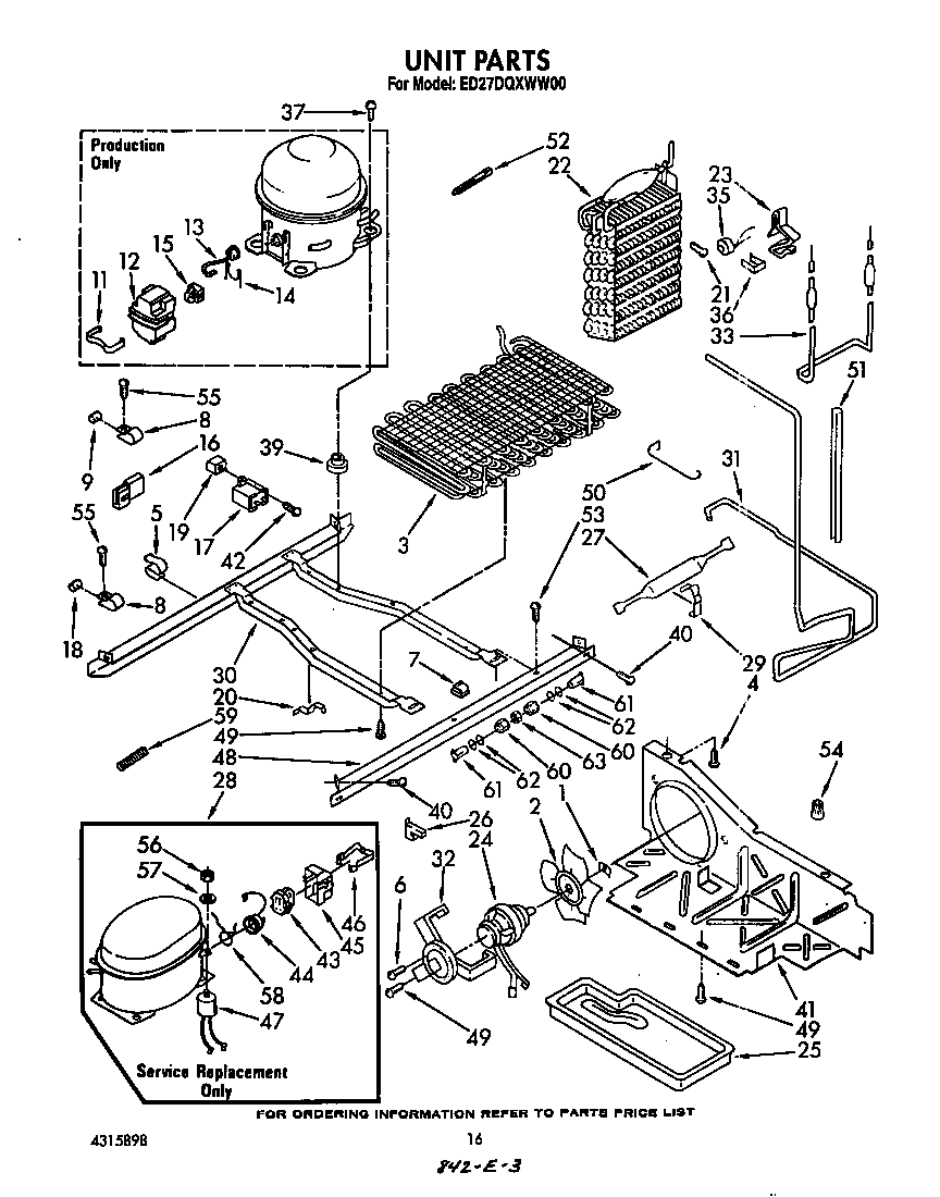 Whirlpool ED27DQXWN00 unit diagram