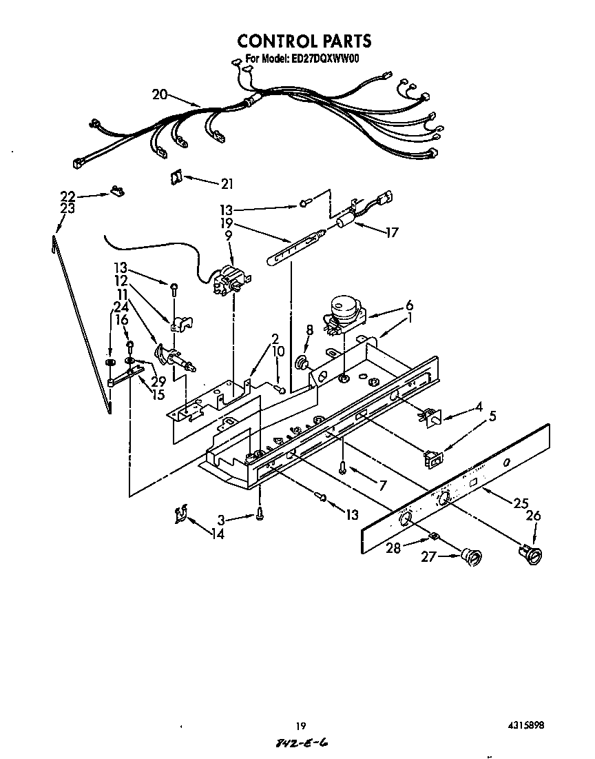 Whirlpool ED27DQXWN00 control diagram