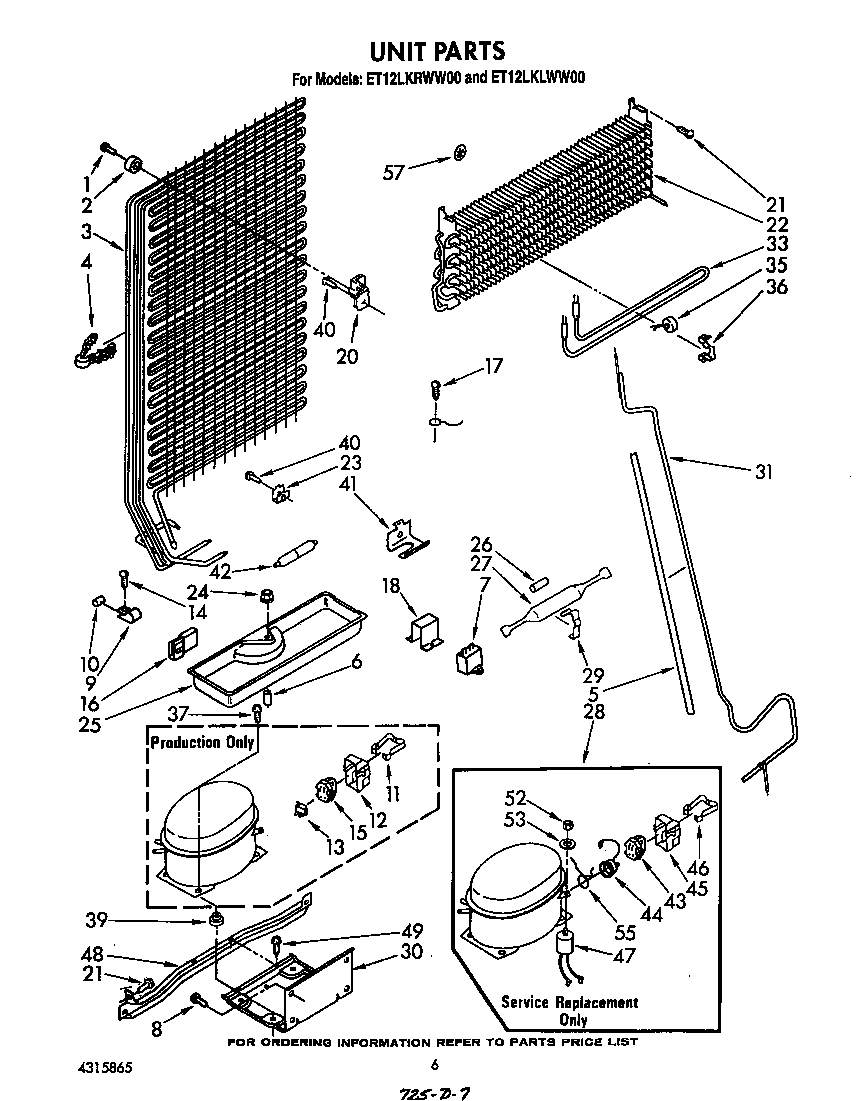 Whirlpool ET12LKRWW00 unit diagram