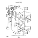 Roper RT14DCXVW00 cabinet diagram