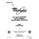 Whirlpool SC8536EWW0 cover page-text only diagram