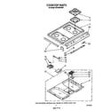 Whirlpool SF376PEPW0 cook top diagram