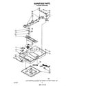 Roper CGX315VW0 burner box parts diagram
