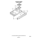 Whirlpool SE950PERW5 cooktop diagram