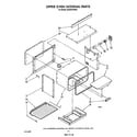 Whirlpool SE950PERW5 upper oven internal diagram