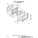 Whirlpool SE950PERW5 upper oven door diagram