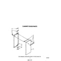 Whirlpool SF5340ERW7 cabinet door diagram