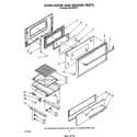 Whirlpool SS313PSTT1 oven door and broiler diagram