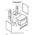 Whirlpool SF0100SRW6 external oven diagram